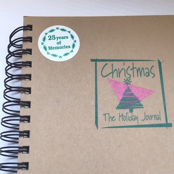 Vintage 1998 Christmas Journal 25 years of memories Simplebasic blank DIY rustic - Picture 3 of 15